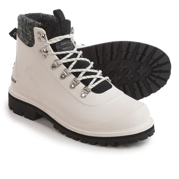 barbour White zed hiker boots size 8 - Picture 1 of 11